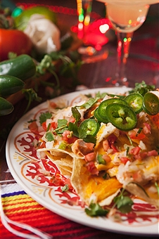 Cheesy Chicken Nachos Party Food For Cinco De Mayo